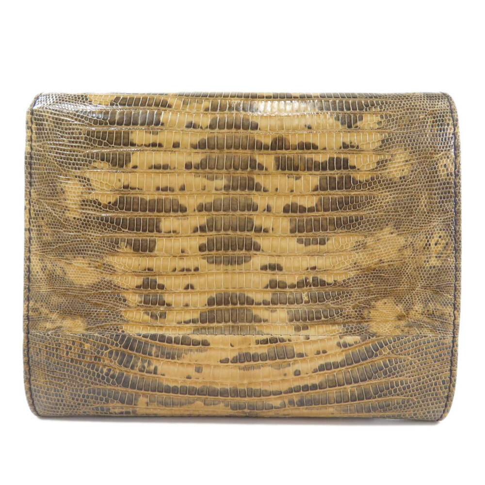 Prada Leather Python Motif Wallet Bi fold